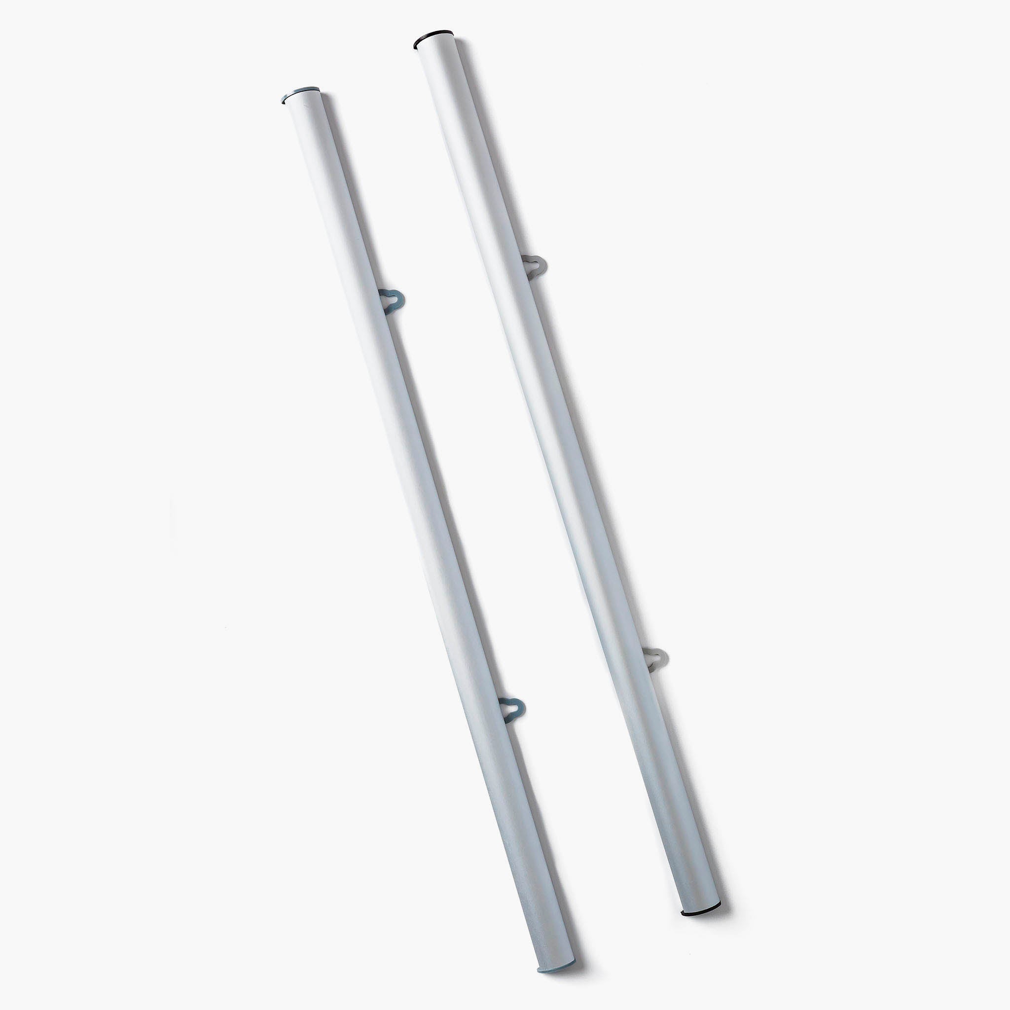 Brushed aluminum frame for hanging Glowscape by Bolderglow with snap hinges and attachment points on top and bottom rails