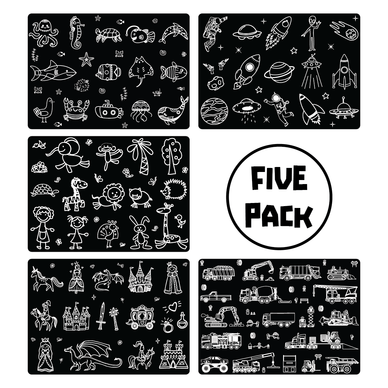 Stencil 5 Pack - Bolderglow