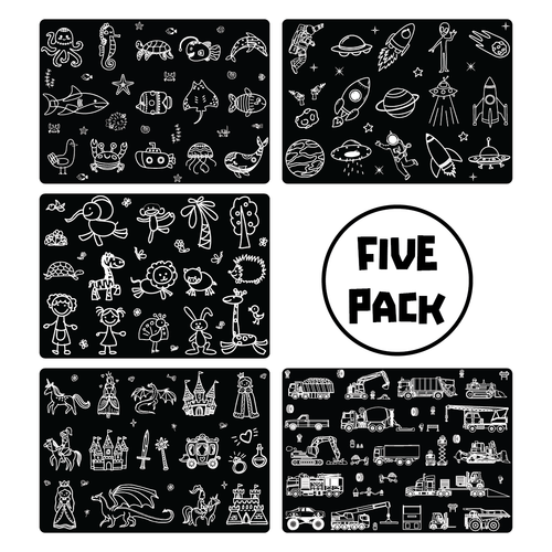Stencil 5 Pack - Bolderglow