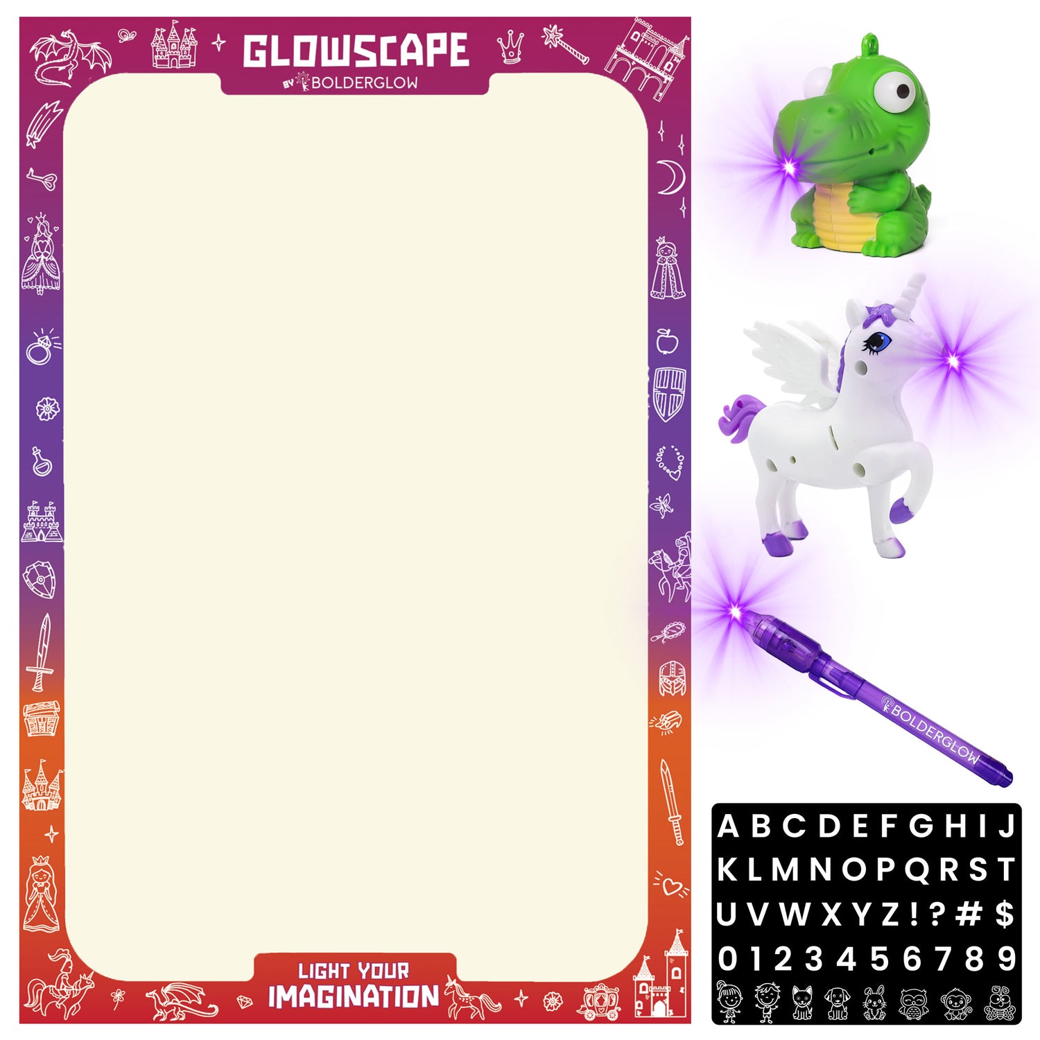 Glowscape Drawing Kit Fairy Tale theme - Bolderglow